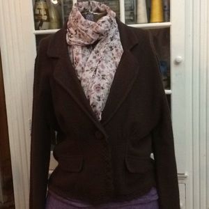 Apt 9 Dark Brown, Wool Blazer